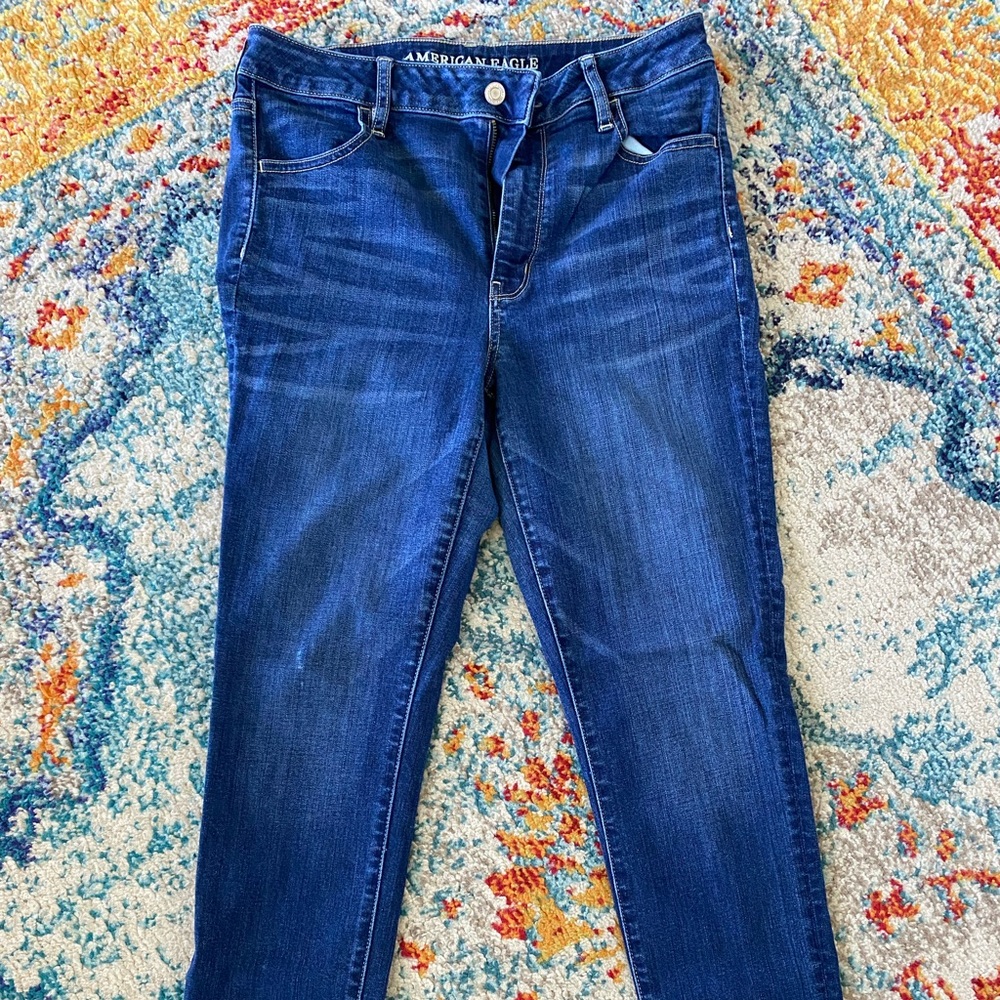 American Eagle super hi rise jeggings size 10 regular